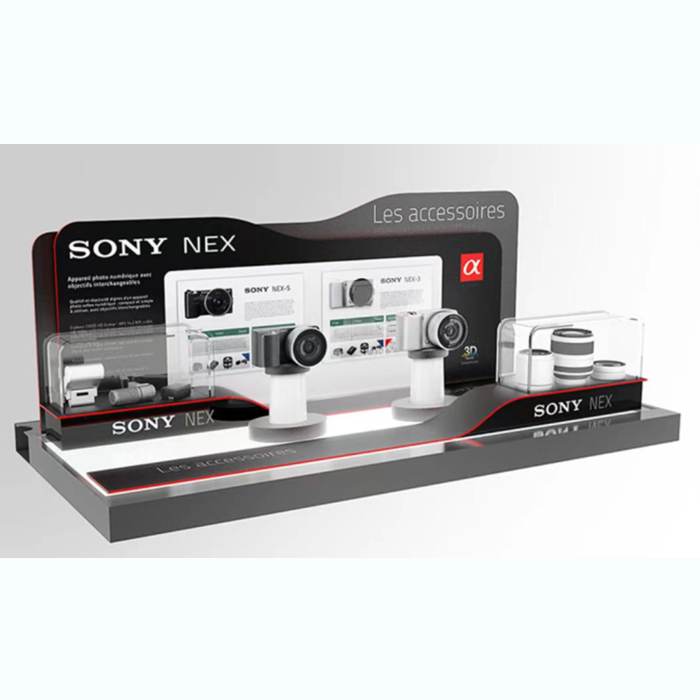 Electronics display racks