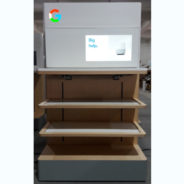 Electronics display racks