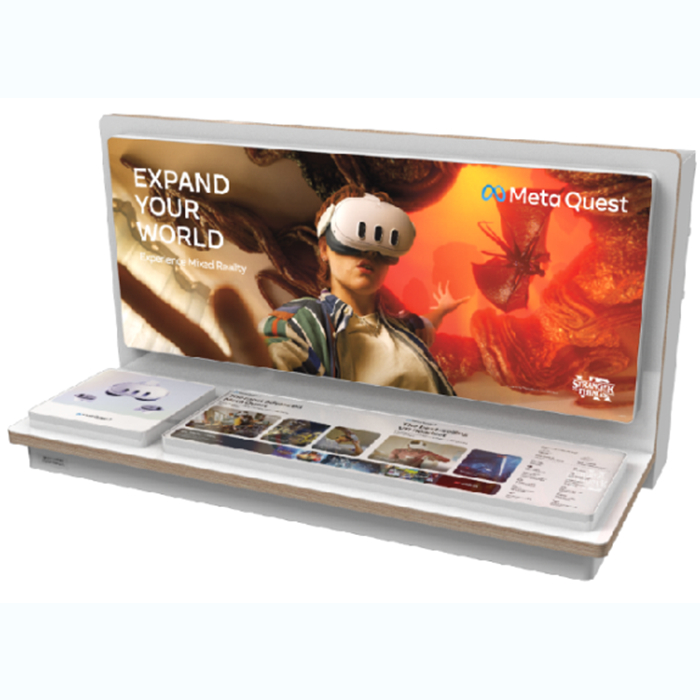 Electronics display racks