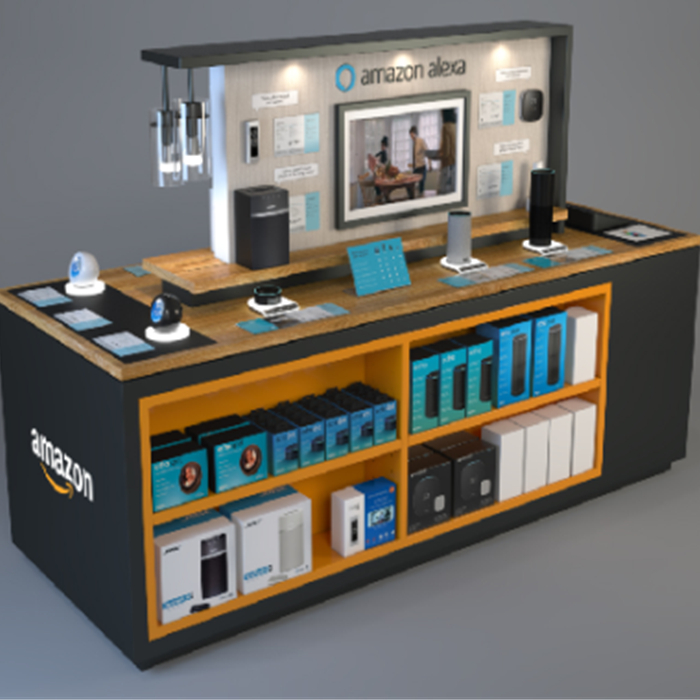 Electronics display racks