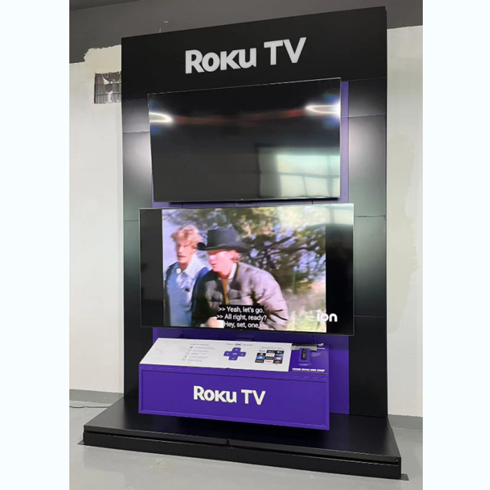 Electronics display racks