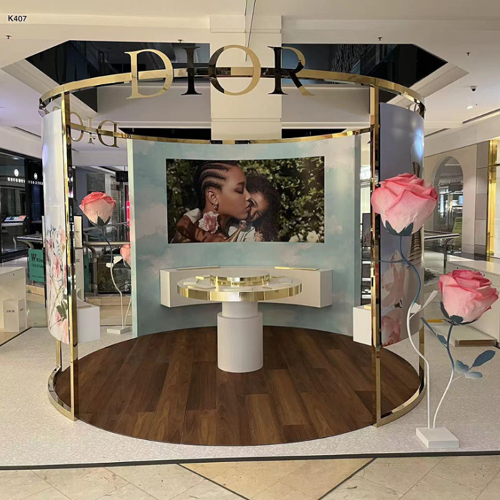 Cosmetics display racks